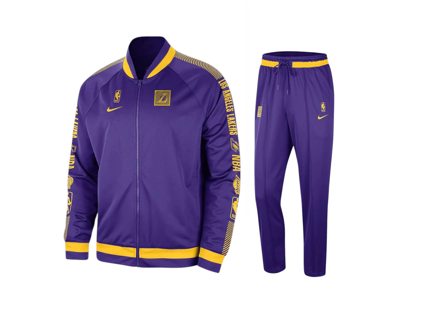 Nike NBA Lakers Starting 5 Courtside Tracksuit Purple/Yellow