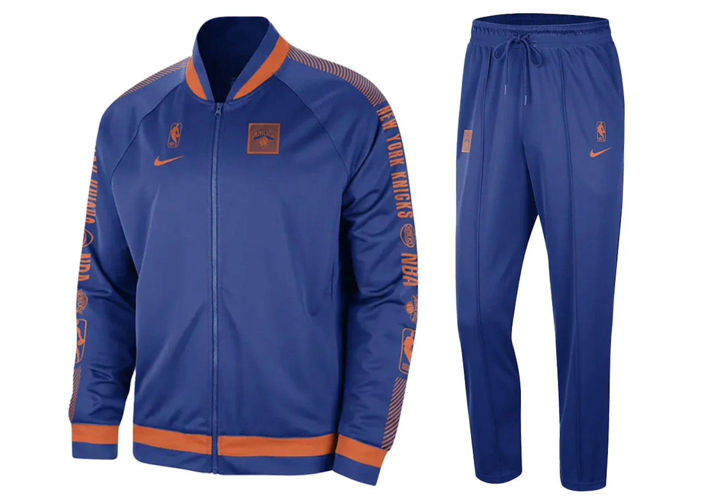 Nike NBA New York Knicks Dri-Fit Tracksuit Blue/Red