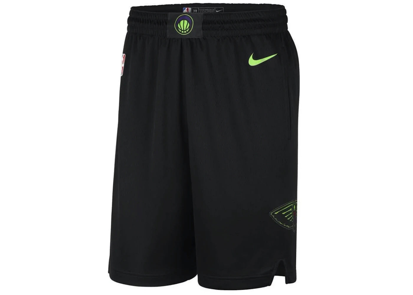 Nike NBA Swingman New Orleans Pelicans City Edition Shorts Black Volt