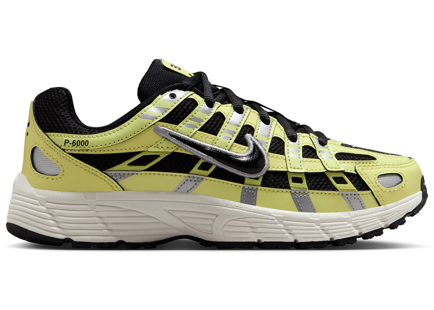 Nike P-6000 Light Lemon Twist Metallic Silver Sail Black (GS)