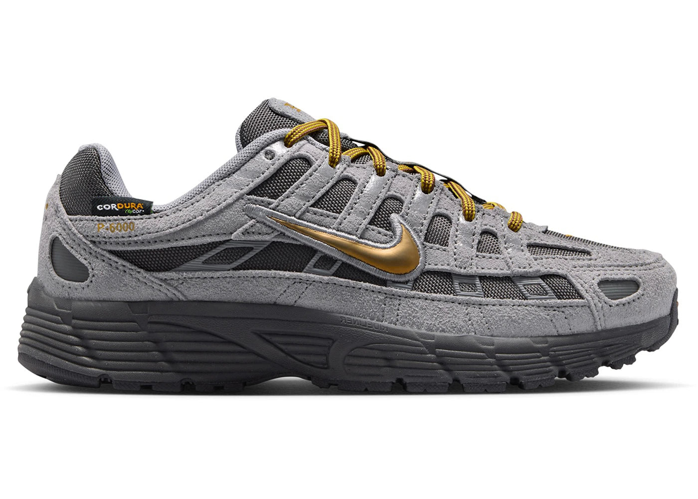 Nike P-6000 Premium Medium Ash Grey Golden Hops (GS)