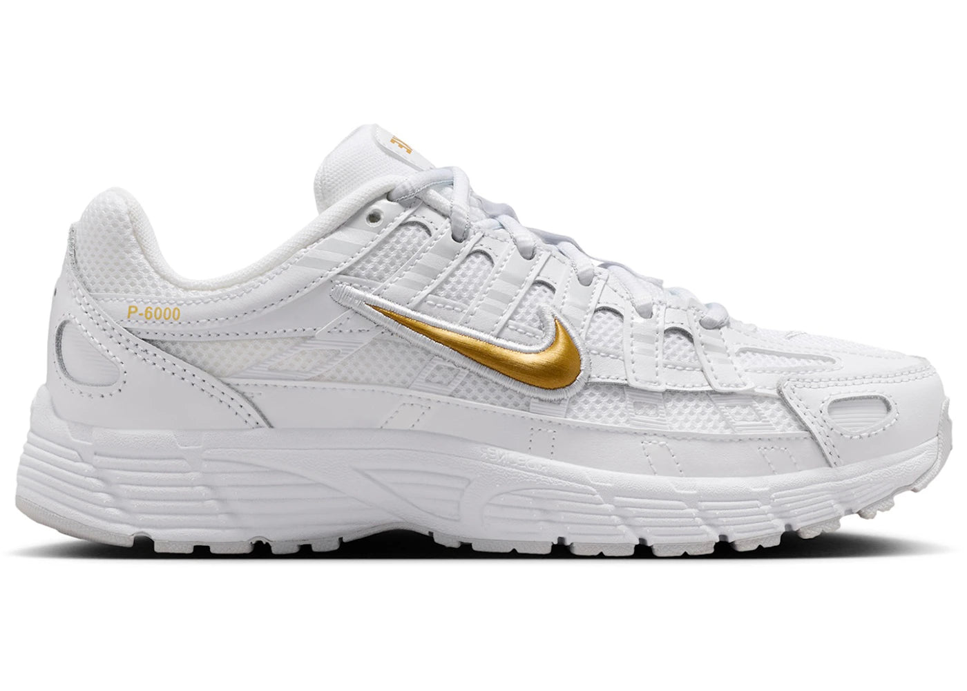 Nike P-6000 White Metallic Gold (GS)