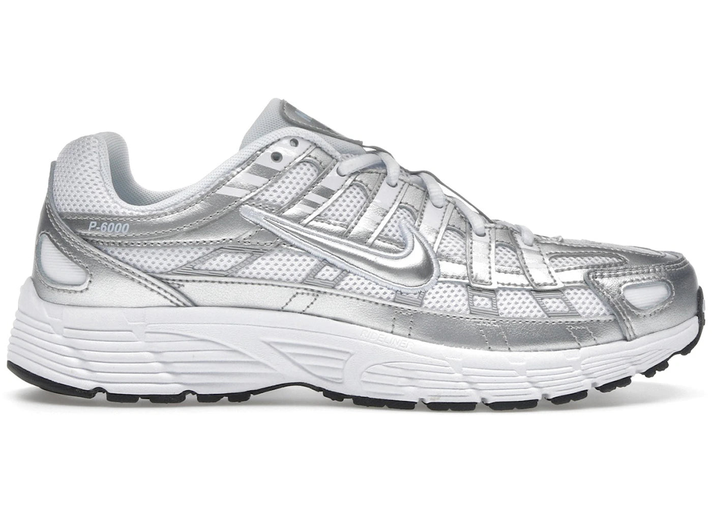 Nike P-6000 White Metallic Silver (GS)