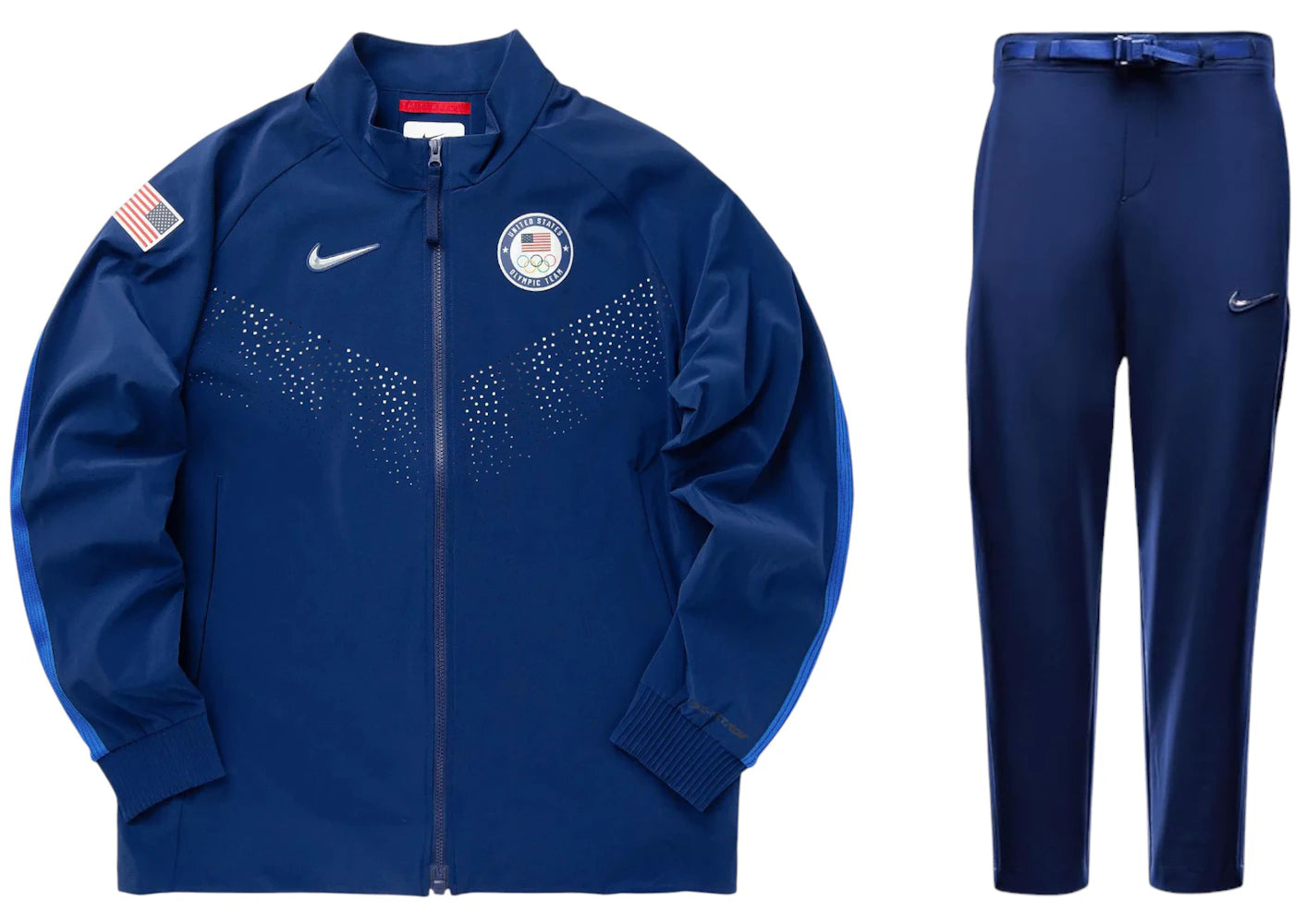 Nike Paris 2024 Olympics Team USA Dri Fit ADV Jacket & Pants Set Navy Blue