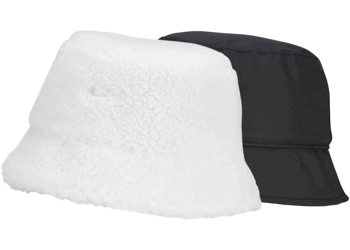 Nike Reversible Fleece Bucket Hat (2 Pack) White/Black/Black
