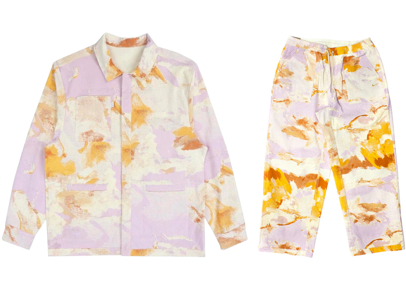 Nike SB x Doyenne Reversible Jacket Pants Set Coconut Milk