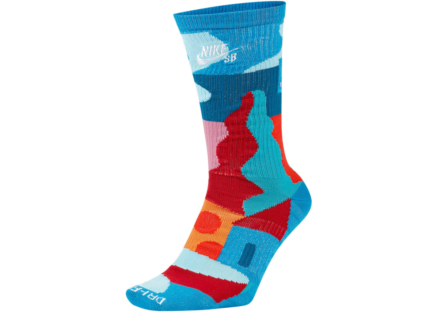 Nike SB x Parra France Federation Kit Socks Neptune Blue/White