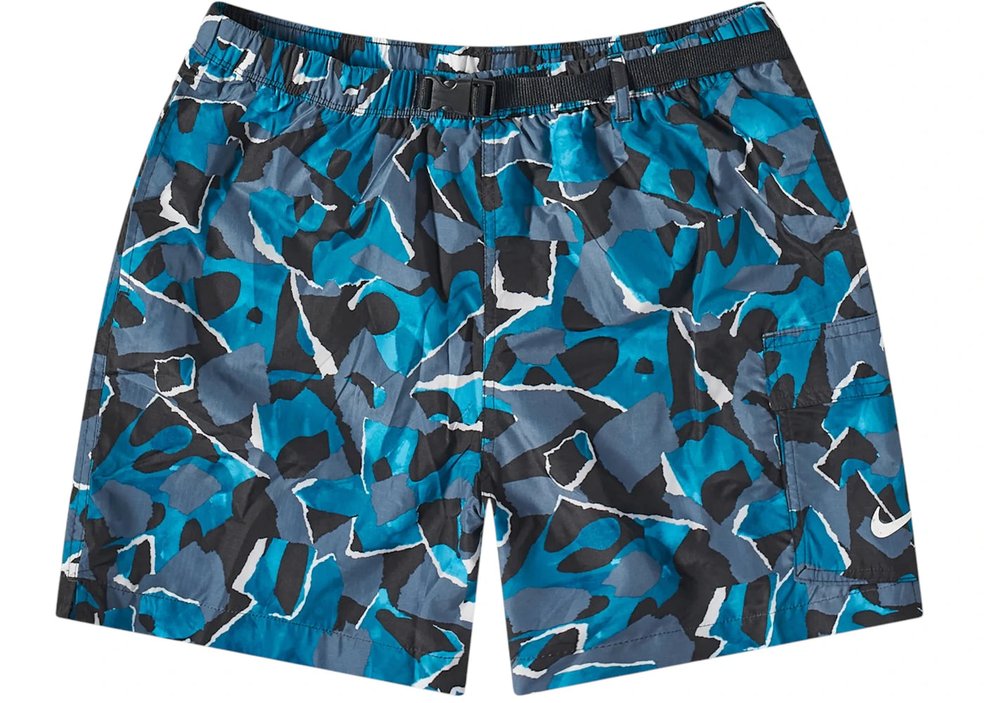 Nike Shred Camo Voyage 5 Inch Cargo Shorts Blue Lightning