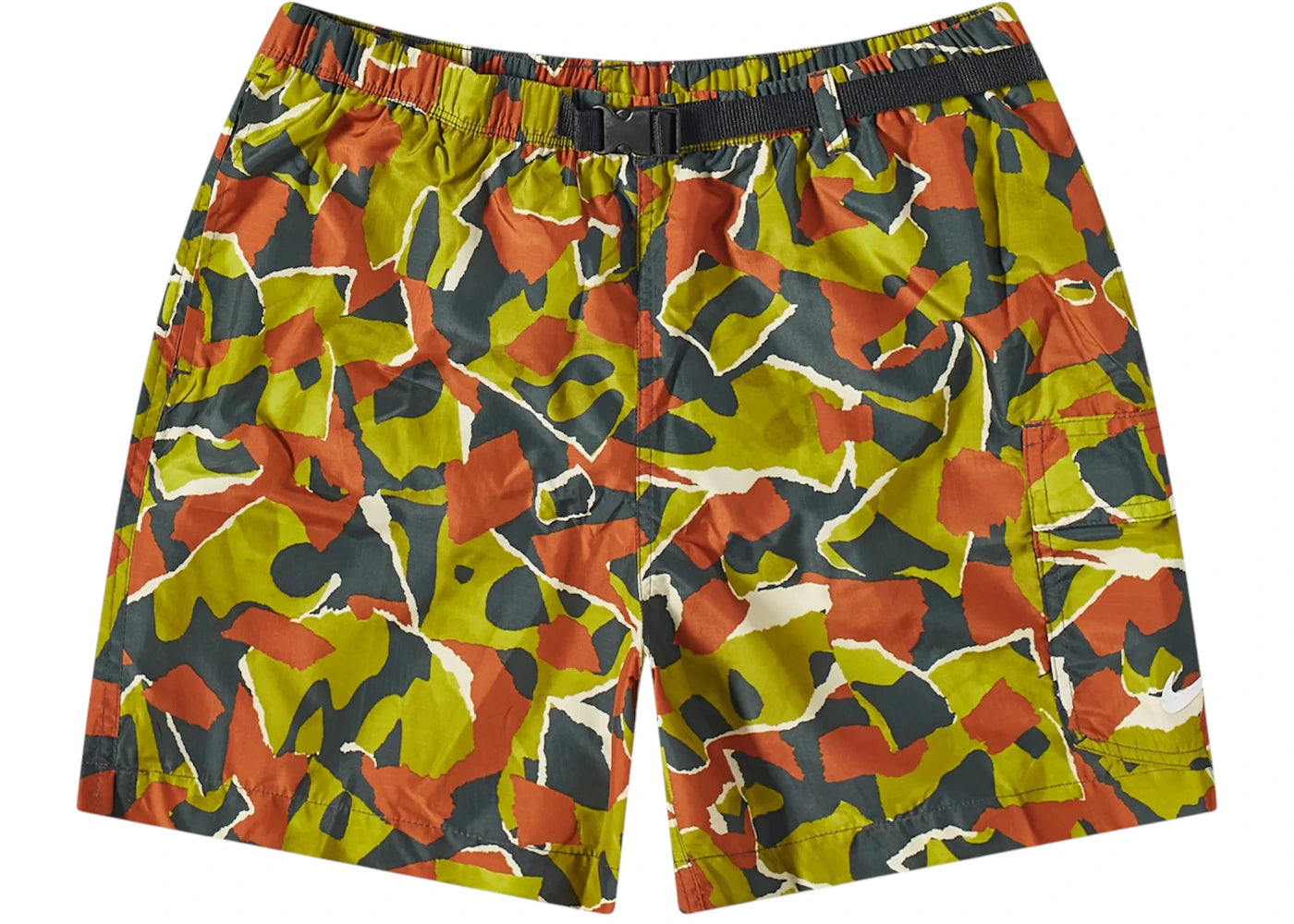 Nike Shred Camo Voyage 5 Inch Cargo Shorts Moss