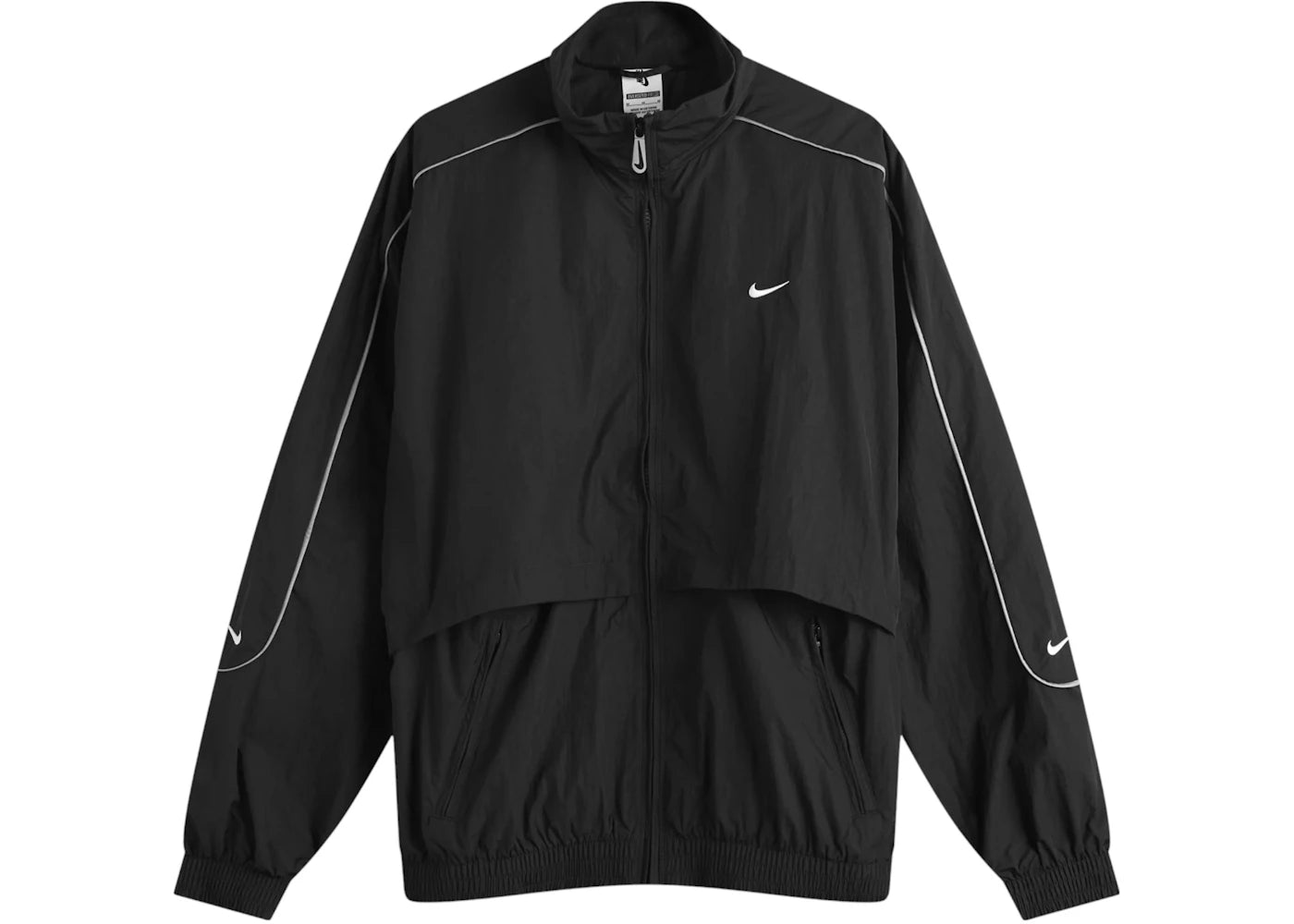 Nike Solo Swoosh Woven Track Jacket Black/White