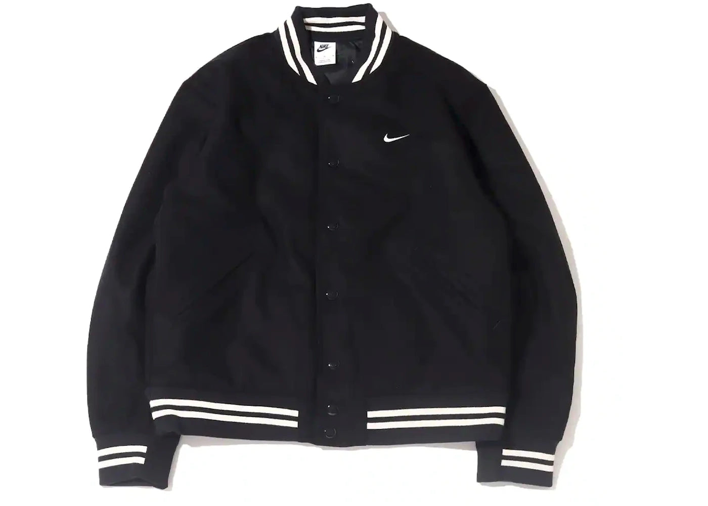 Nike Sportswear Authentics Varsity Jacket (Asia Sizing) Black/White