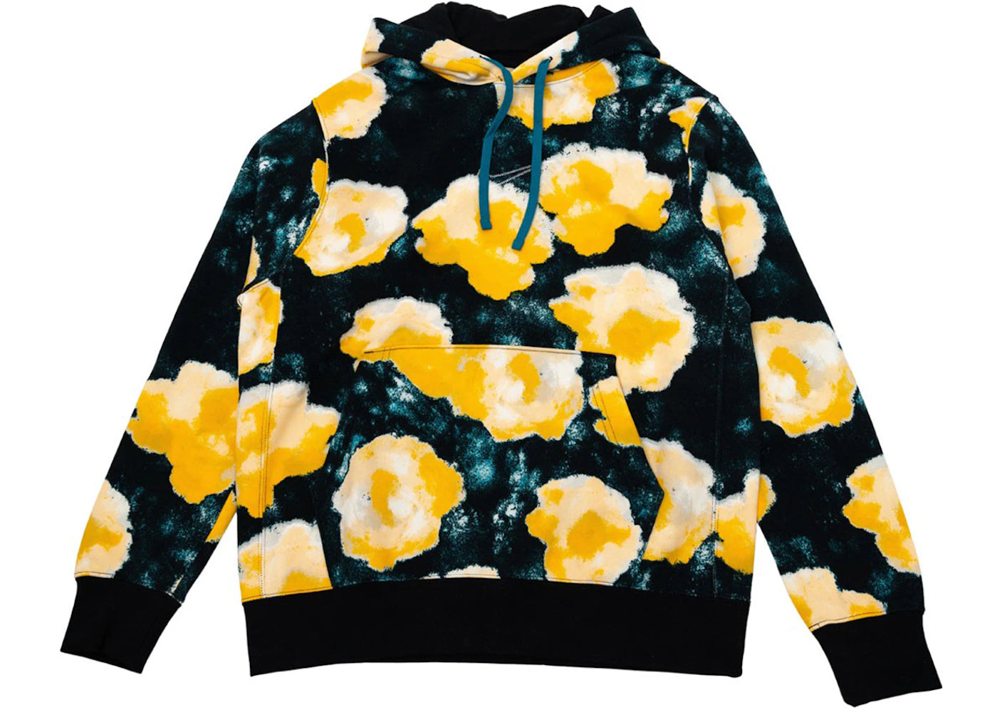 Nike Sportswear Club Floral Hoodie Black