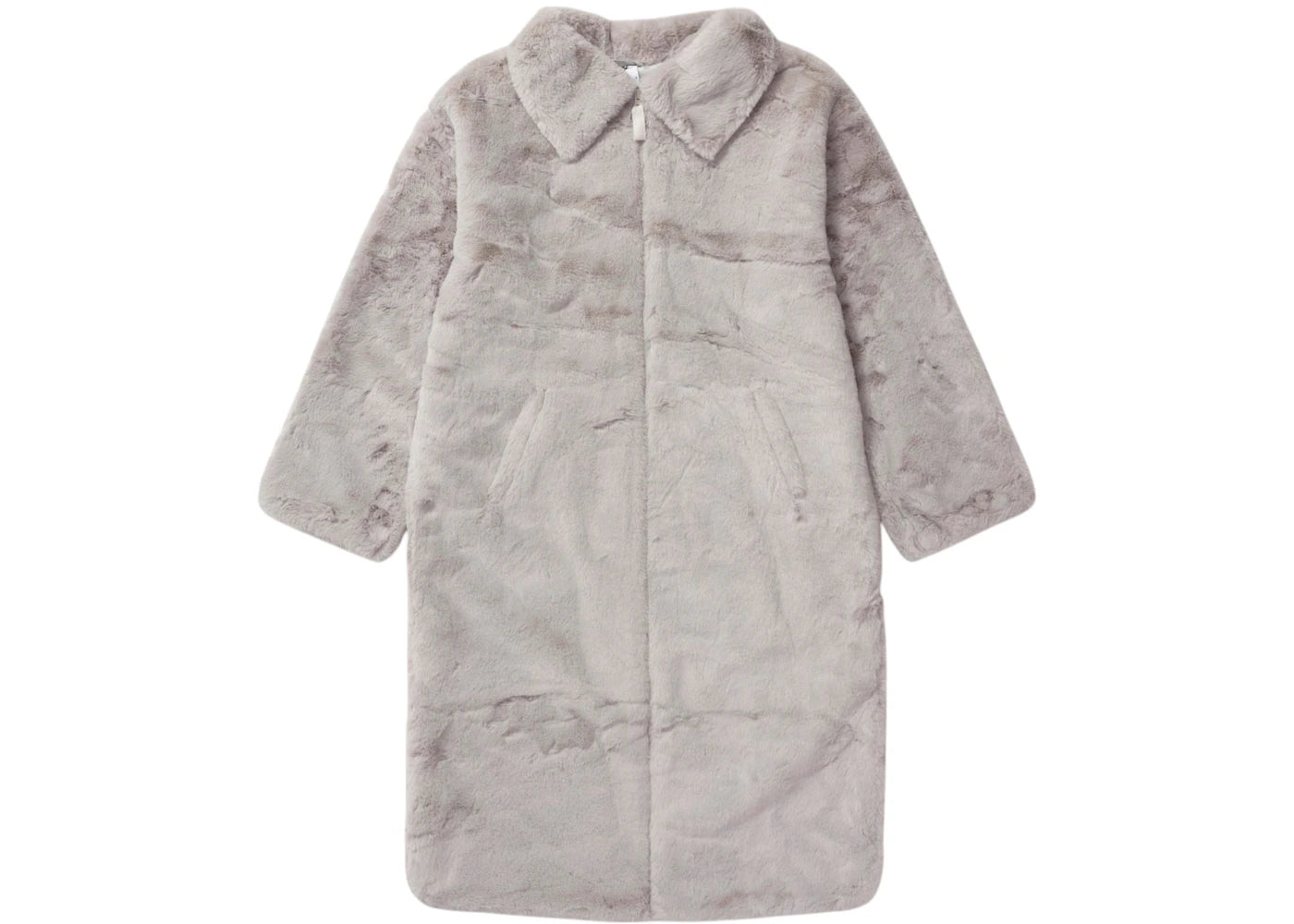 Nike Sportswear Essentials Plush Faux Fur Long Jacket Light Iron Ore/Light Bone/Sail