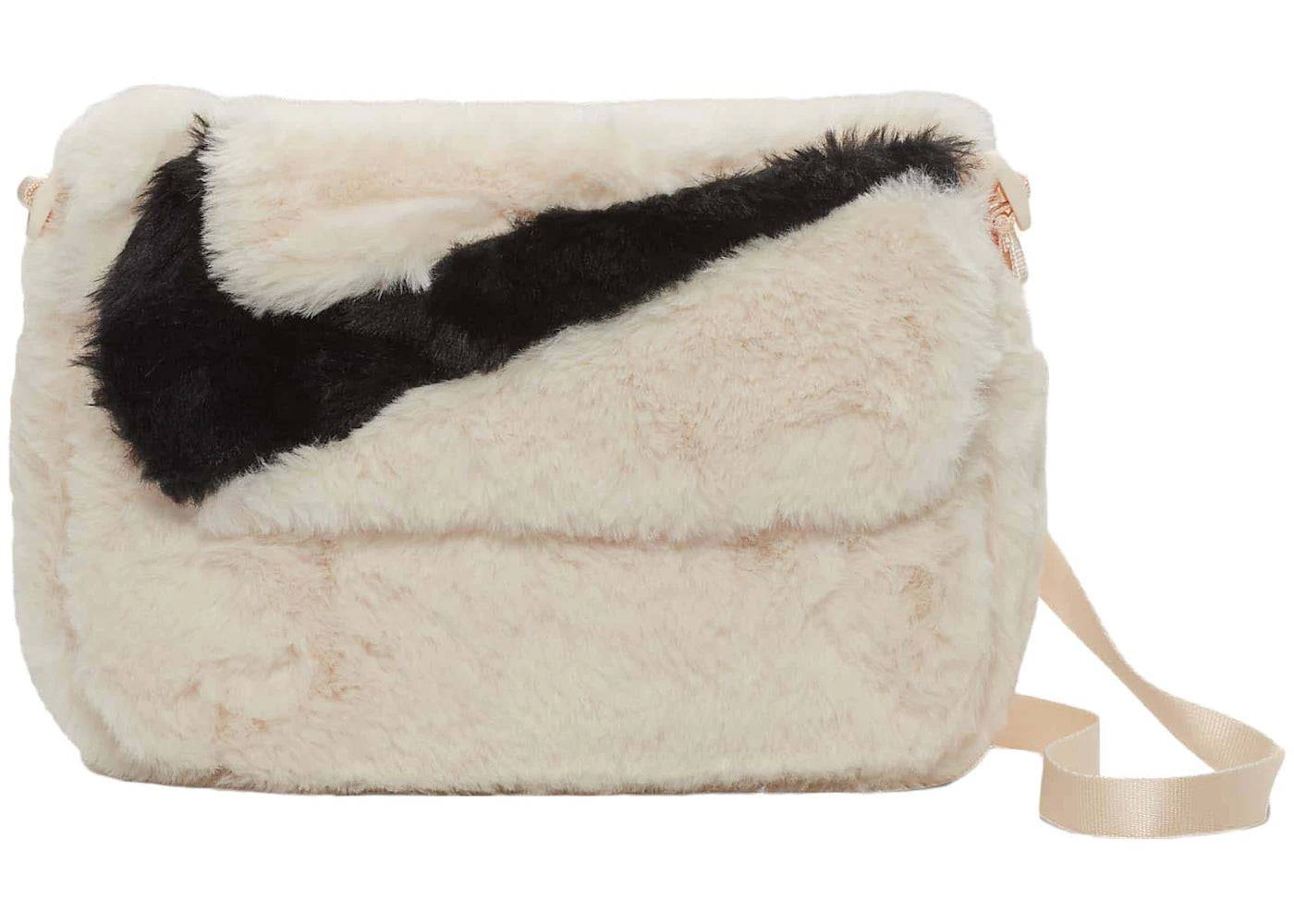 Nike Sportswear Futura 365 Faux Fur Crossbody Bag (1L) Guava Ice/Guava Ice/Black