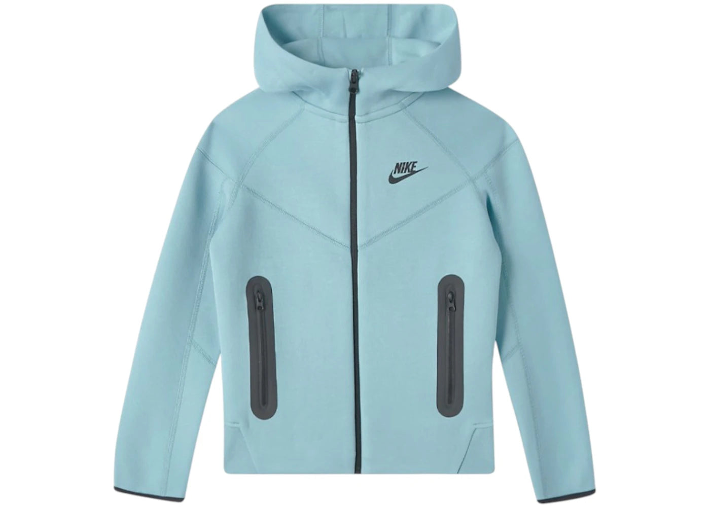 Nike Sportswear Kids Tech Fleece Full Zip Hoodie Denim Turquoise/Black
