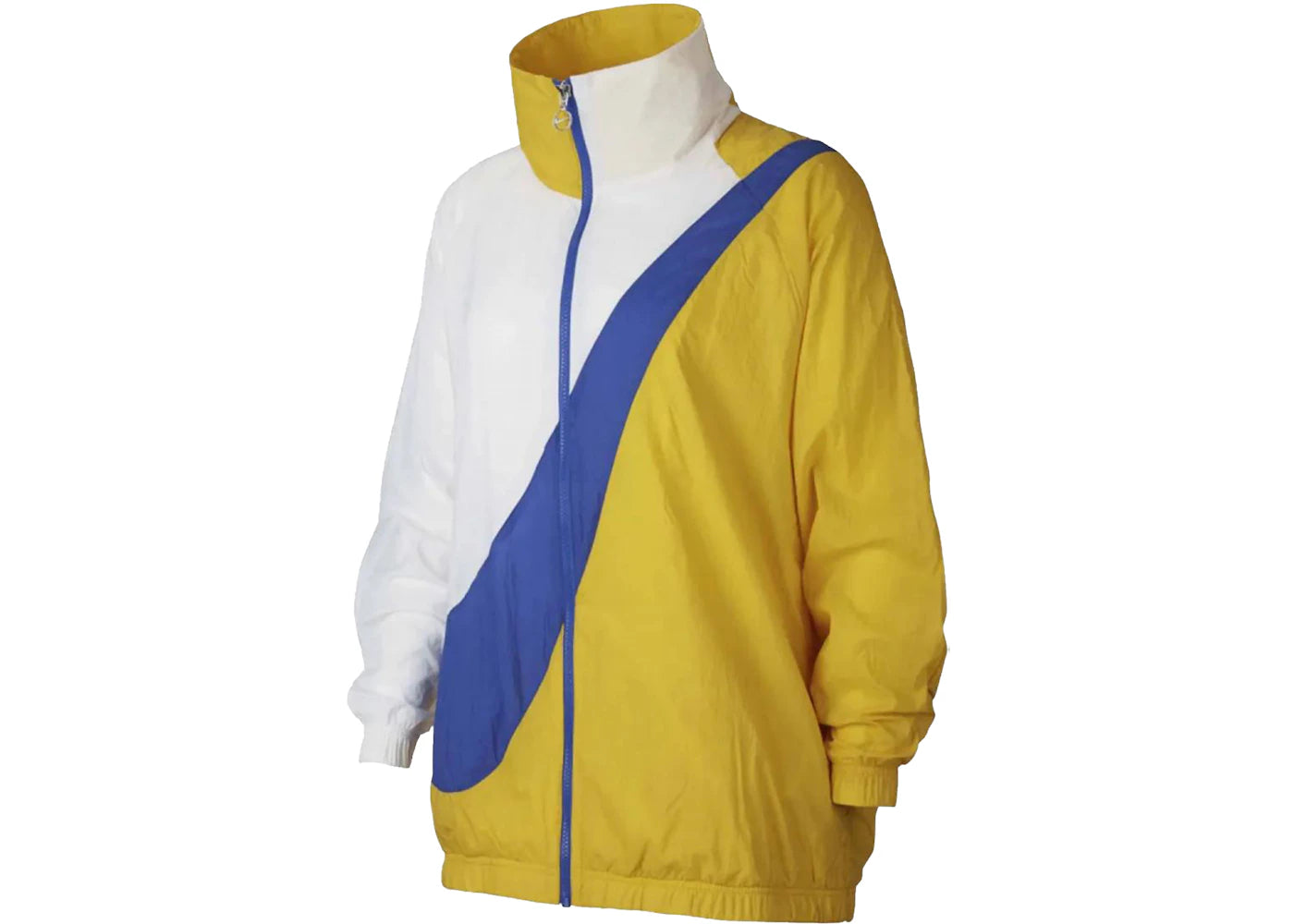 Nike Sportswear Woven Swoosh Jacket White/Blue/Yellow