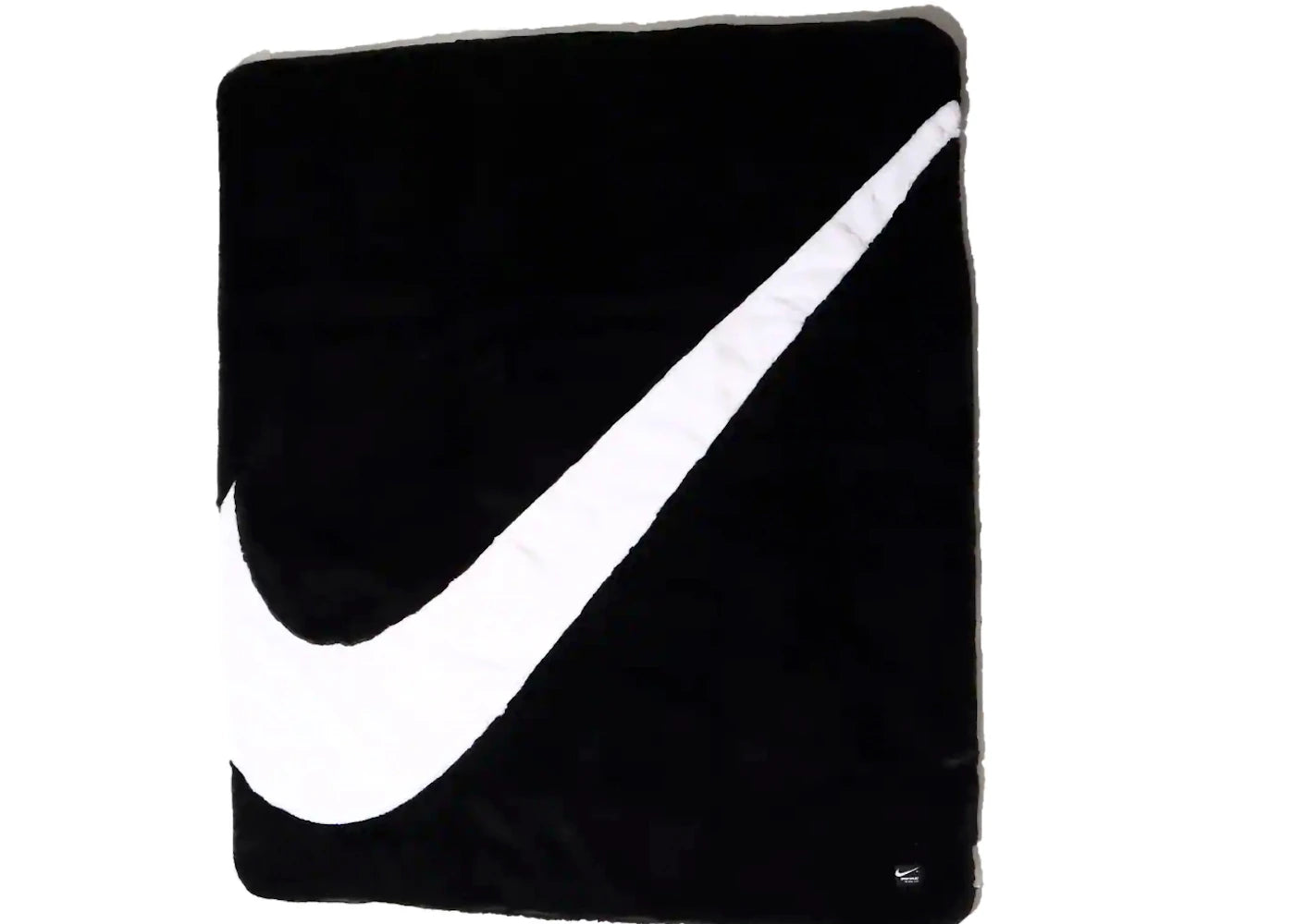 Nike Swoosh Faux Fur Blanket Black White