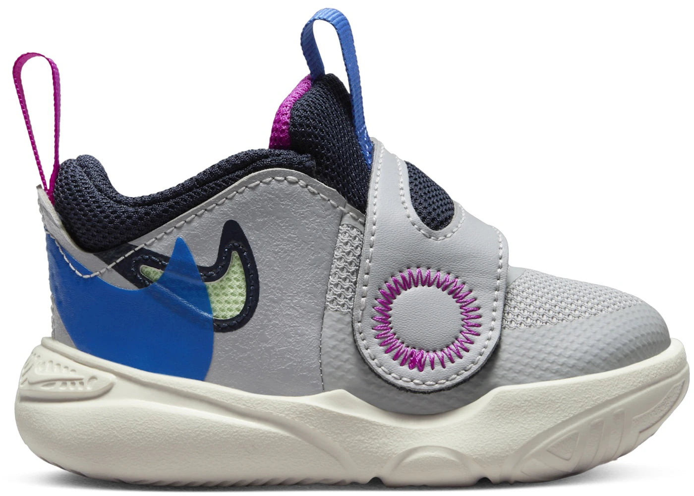 Nike Team Hustle D 11 SE Wolf Grey Obsidian Hyper Royal Vapor Green (TD)