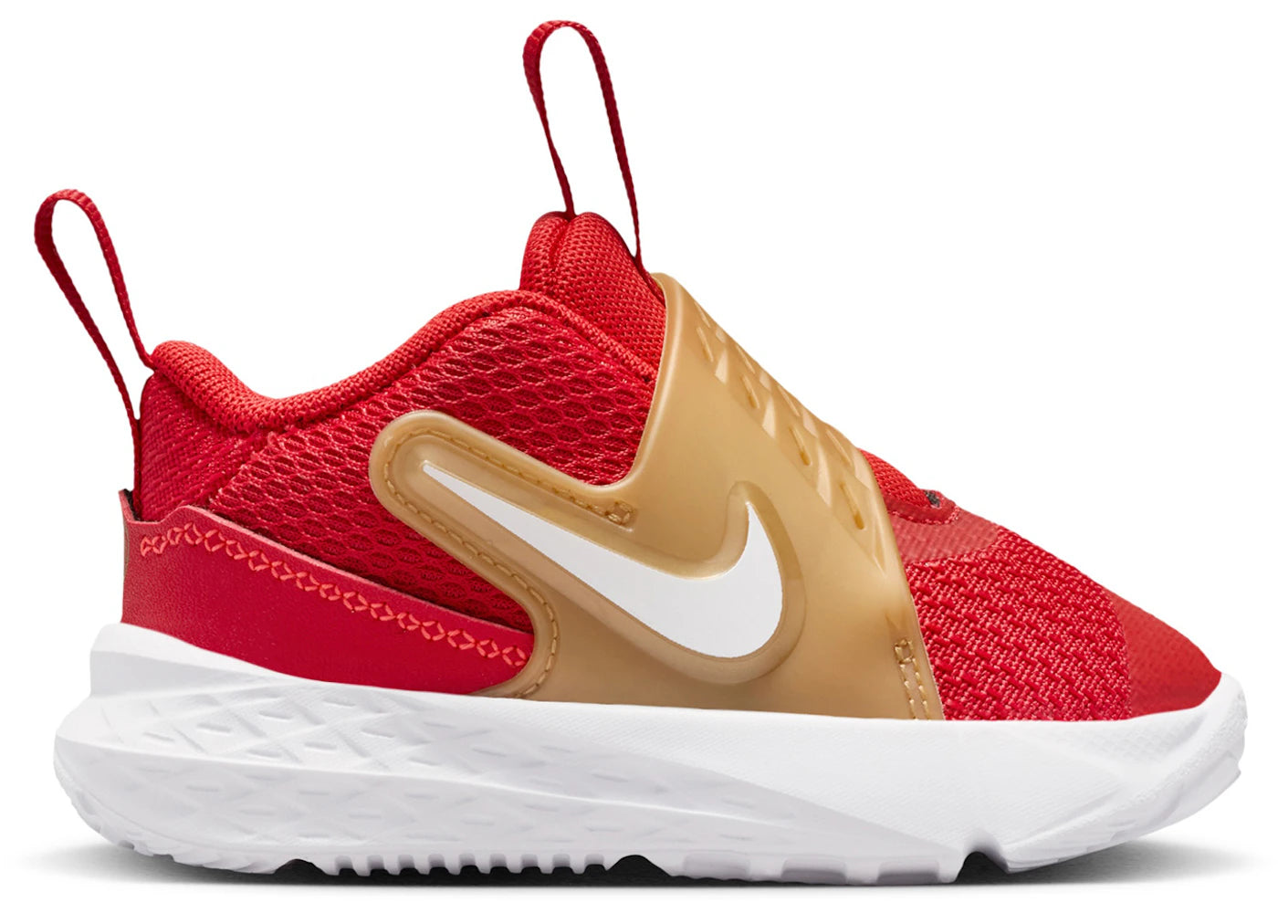 Nike Team Hustle D 12 University Red Metallic Gold (TD)