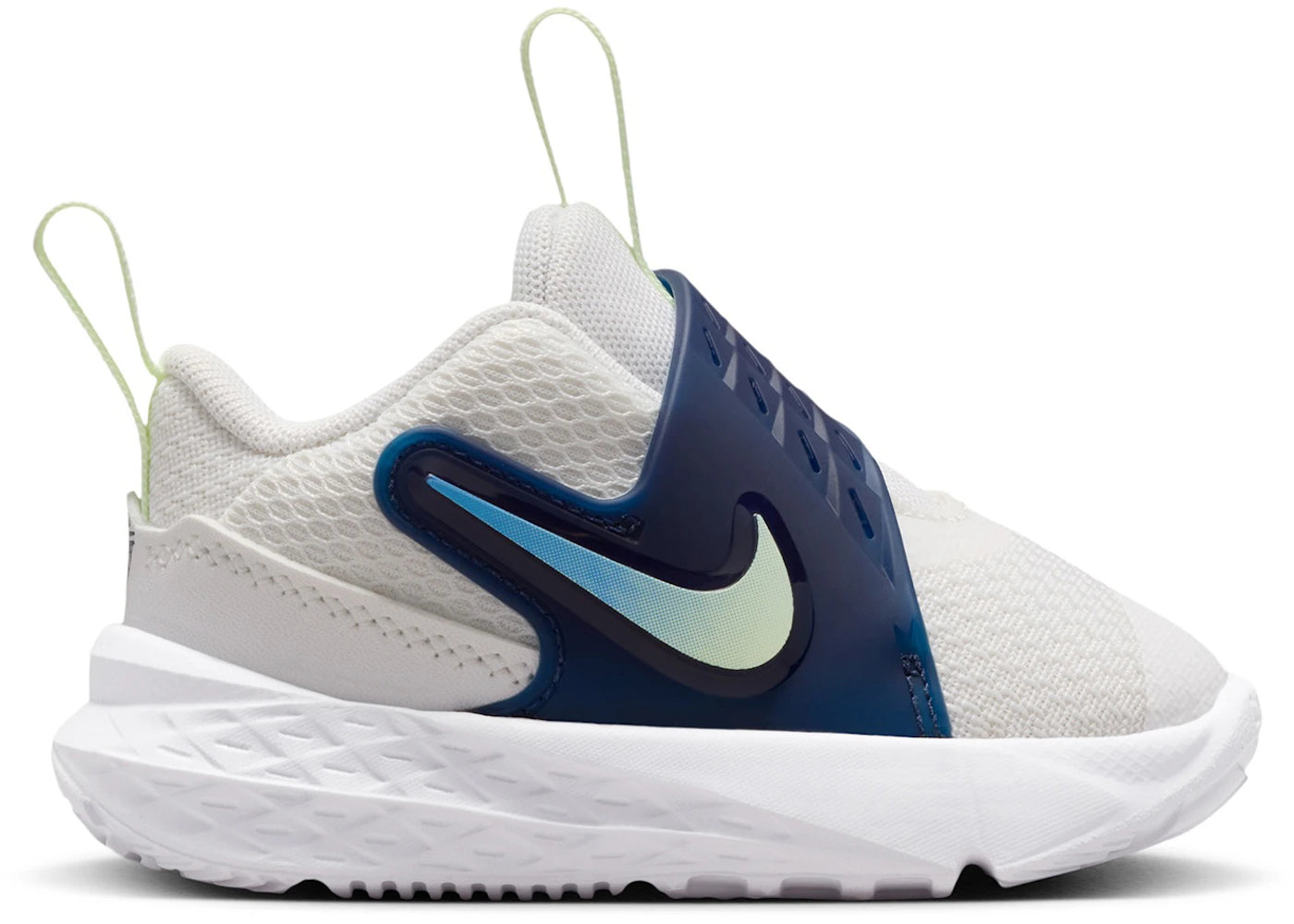 Nike Team Hustle D 12 White Midnight Navy Volt Tint (TD)