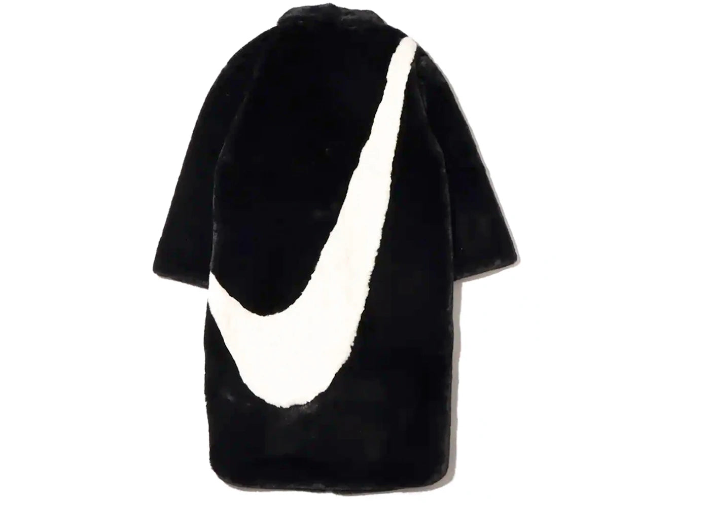 Nike Women Faux Fur Long Jacket (Asia Sizing) Black