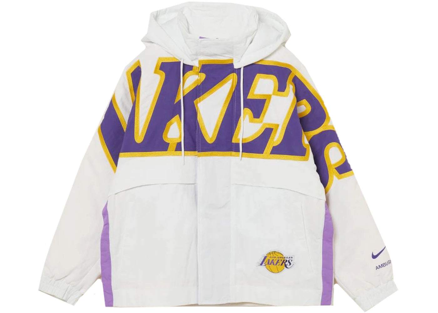 Nike x Ambush NBA Collection Lakers Jacket White/Purple/Gold