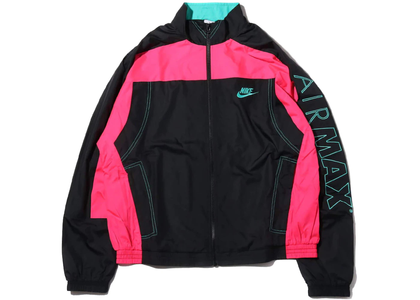 Nike x Atmos NRG Vintage Patchwork Track Jacket Black/Hyper Pink/Hyper Jade