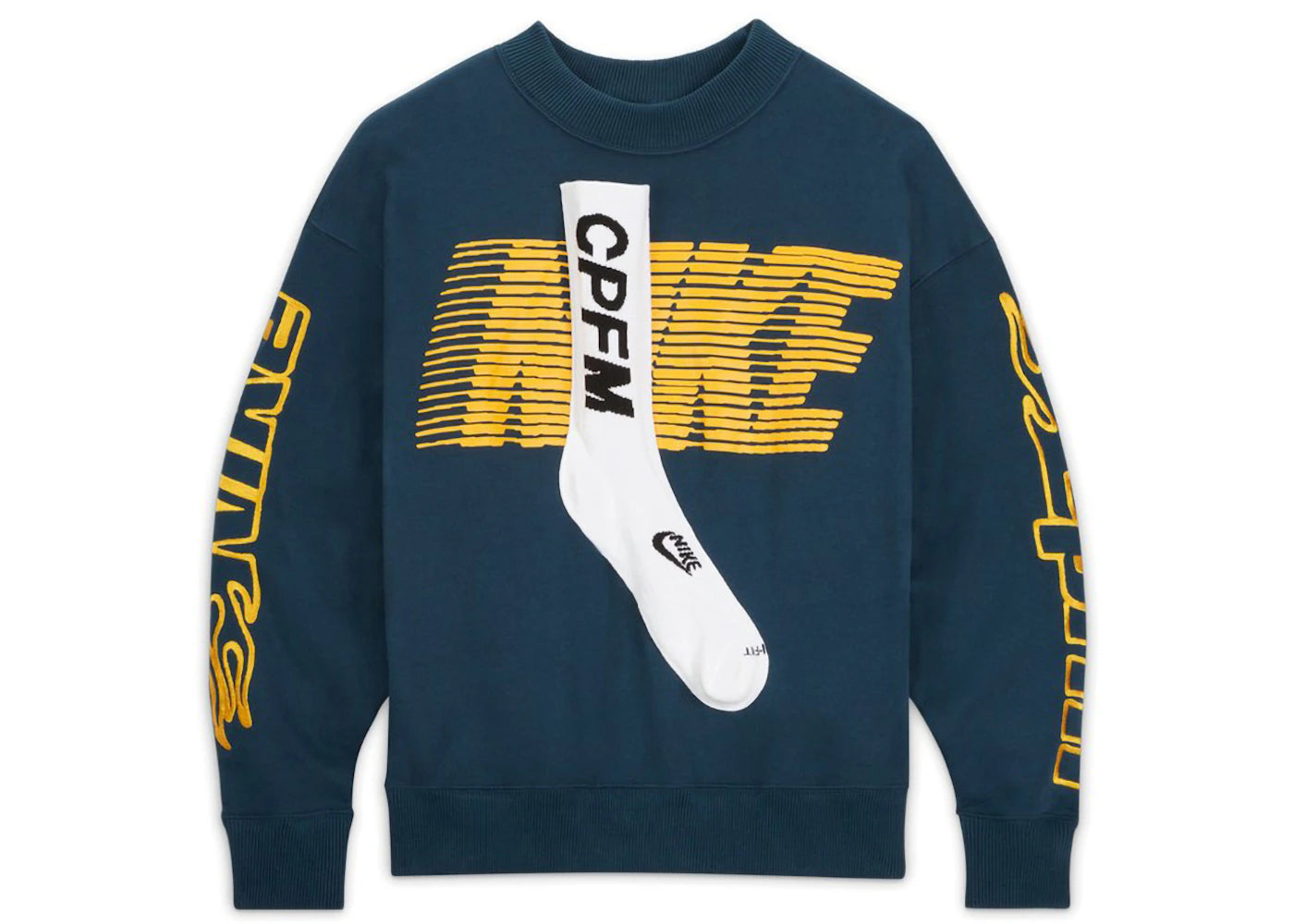 Nike x Cactus Plant Flea Market Socks Fleece Crewneck Sweatshirt (Asia Sizing) Dark Green