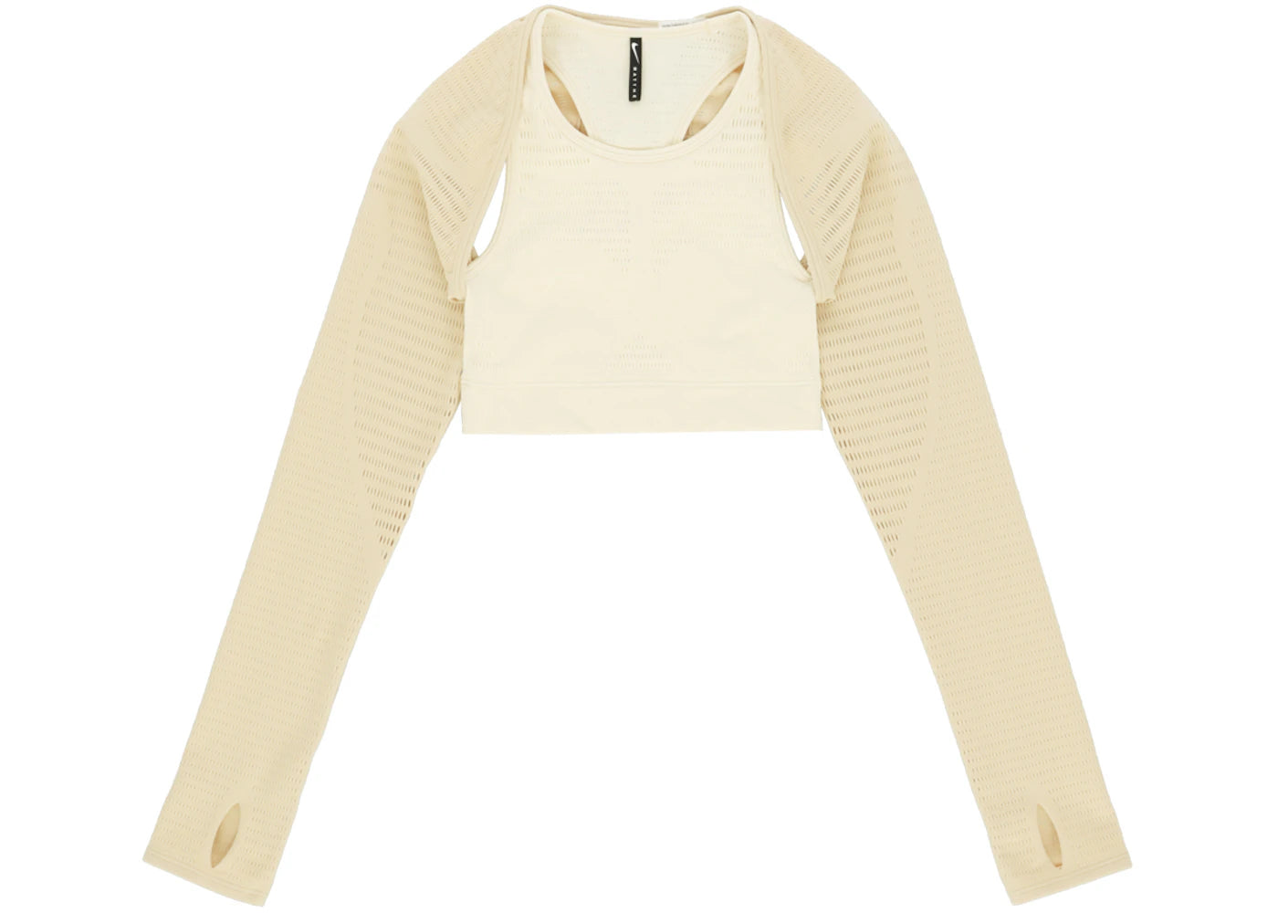 Nike x MMW Women's NRG Dri-Fit Bra Beige