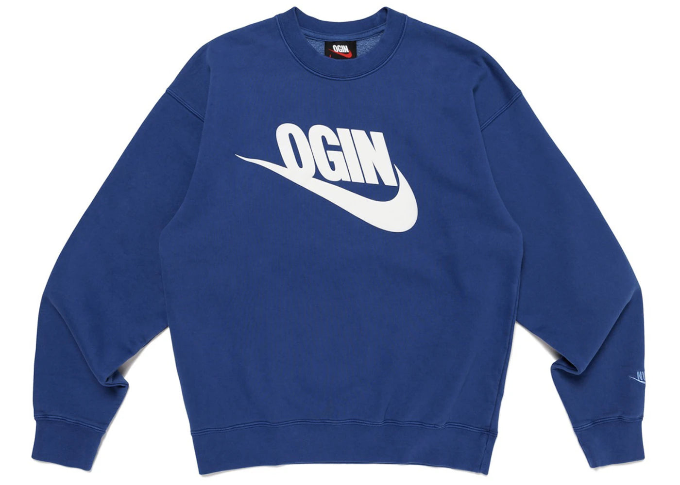 Nike x Nigo NRG Fleece Crew Sweatshirt (Asia Exclusive) Navy