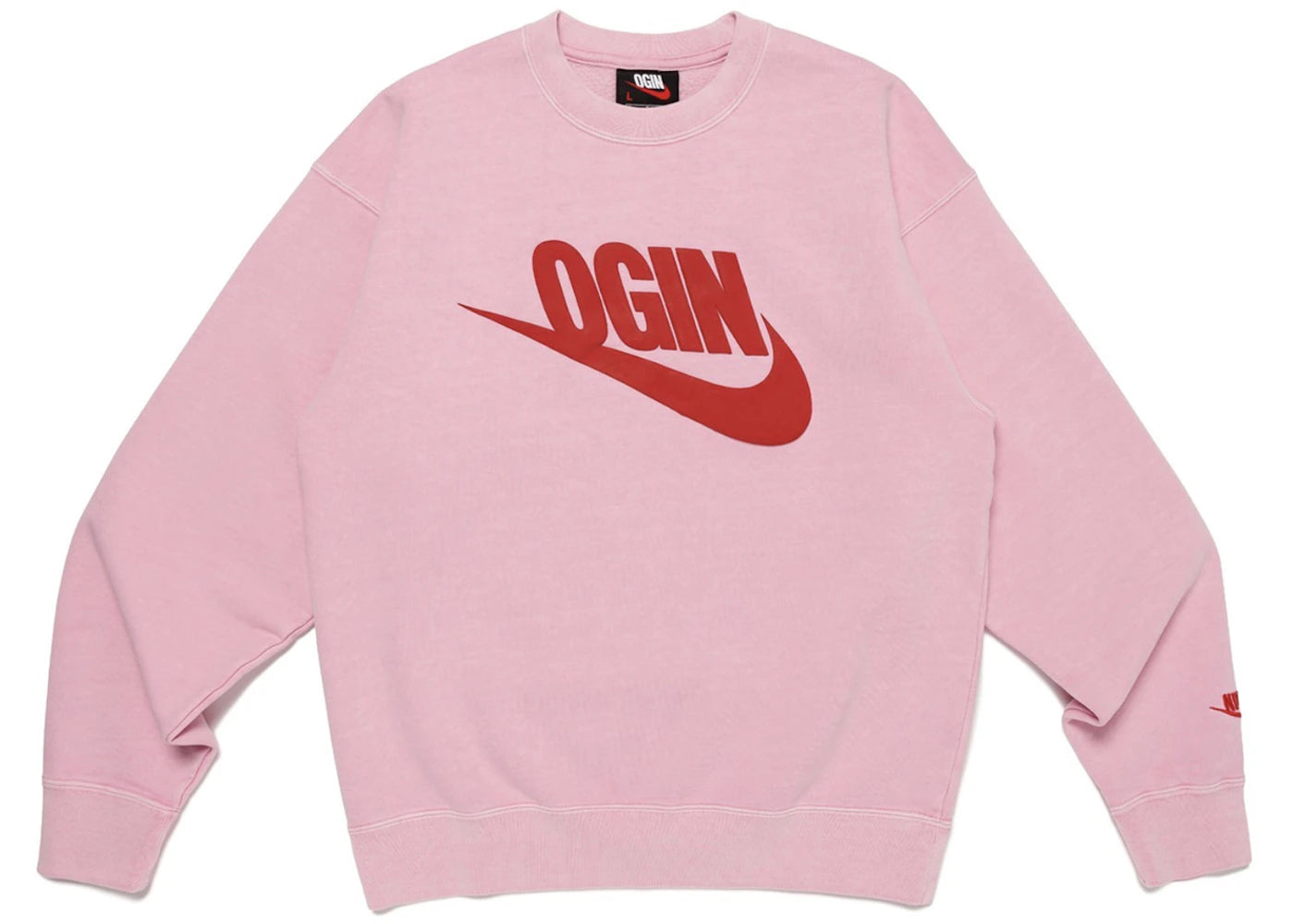 Nike x Nigo NRG Fleece Crew Sweatshirt (Japan Exclusive) Pink
