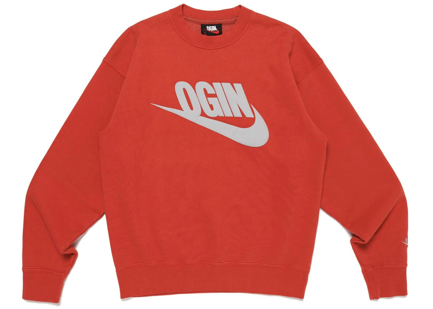 Nike x Nigo NRG Fleece Crew Sweatshirt (Asia Exclusive) Red
