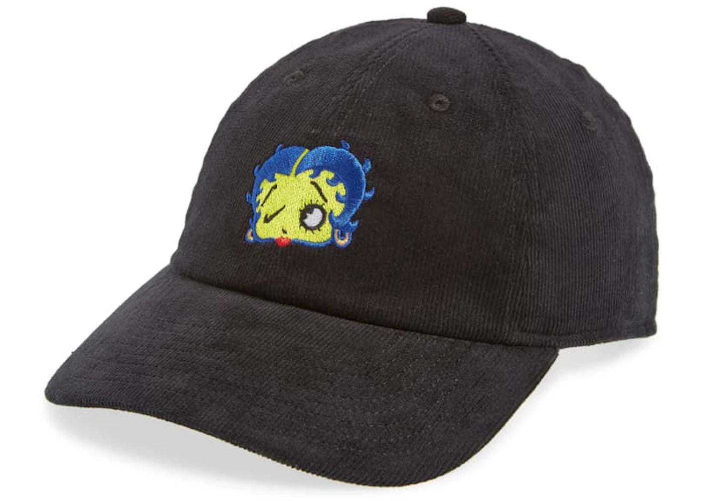Nike x Olivia Kim Betty Boop Embroidered Baseball Corduroy Hat Black