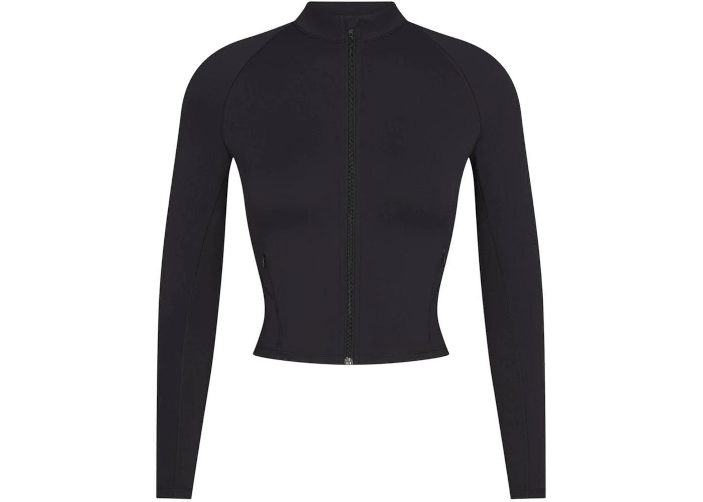 Nike x SKIMS Women's Matte Mock Neck Full Zip Jacket Obsidian