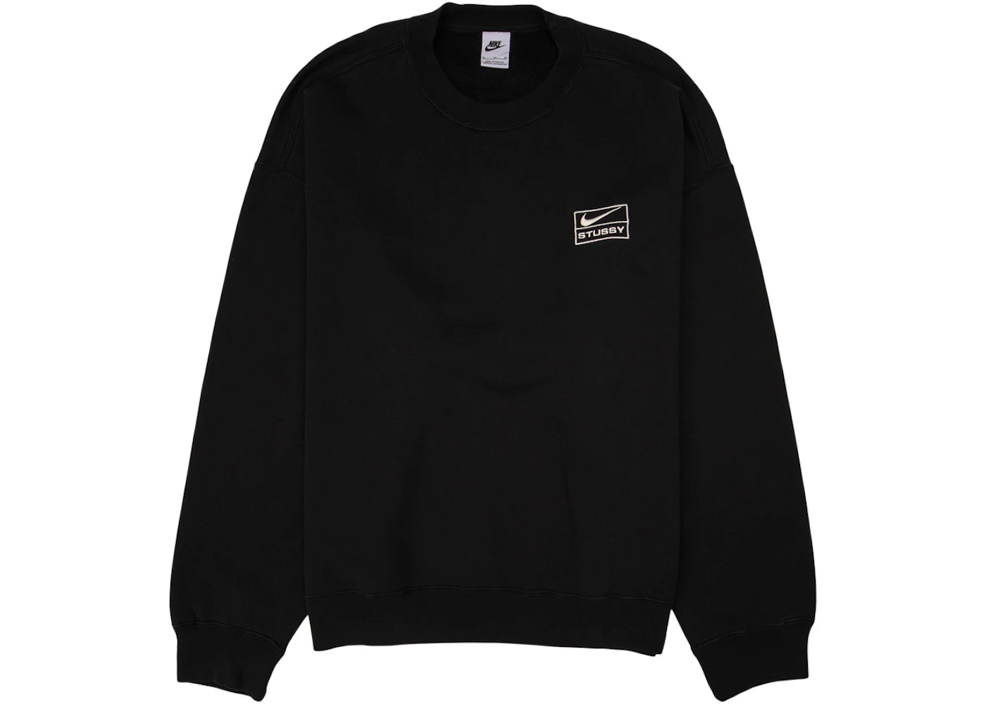 Nike x Stussy Wash Crew Fleece (Asia Sizing) Black