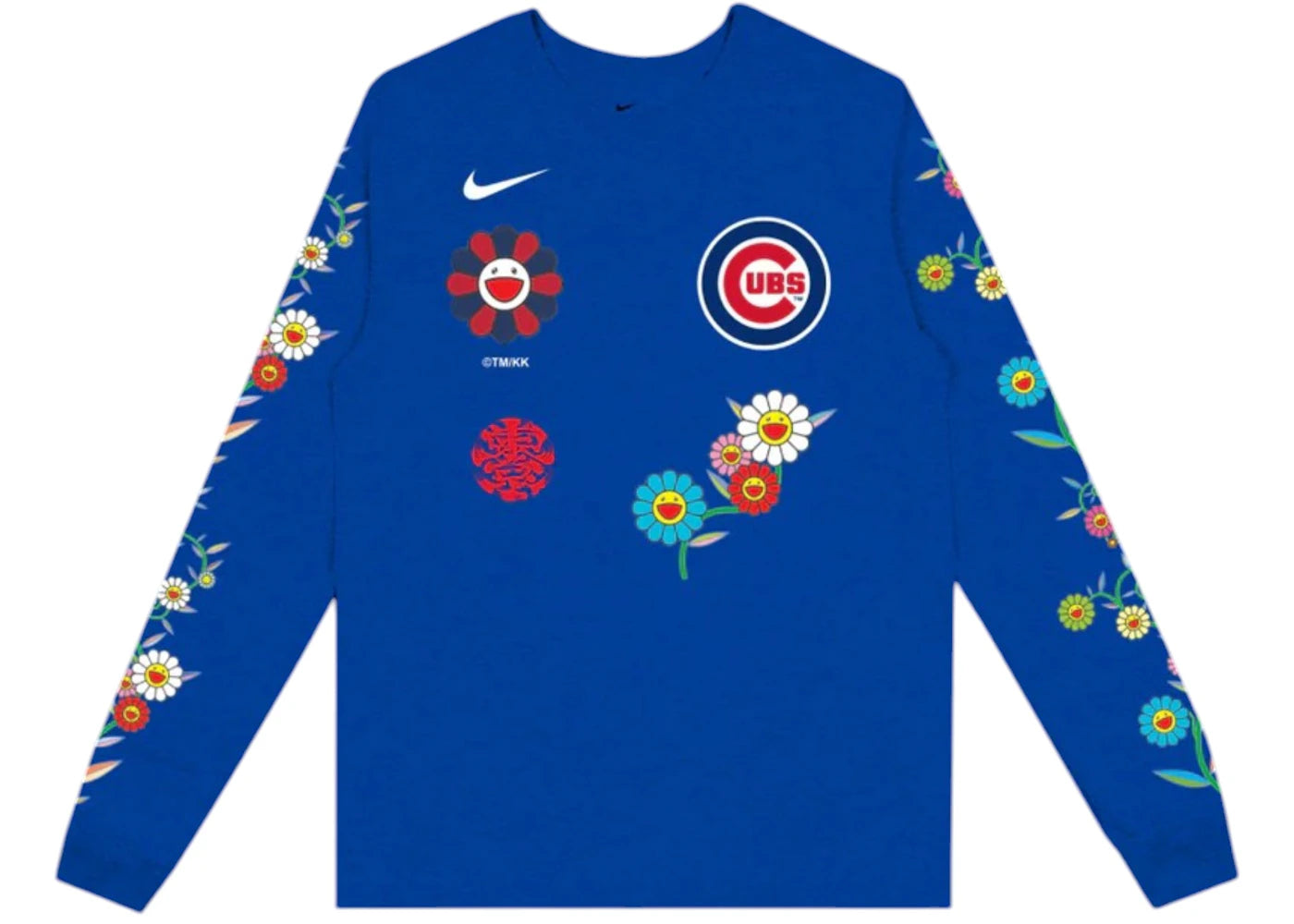Nike x Takashi Murakami x MLB World Tour Tokyo Series 2025 Cubs L/S Tee Blue