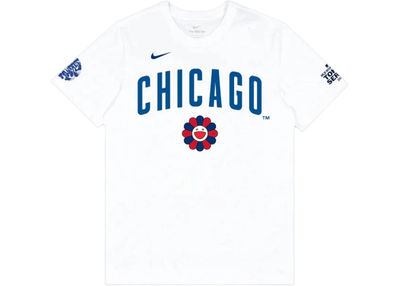 Nike x Takashi Murakami x MLB World Tour Tokyo Series 2025 Cubs S/S Tee White