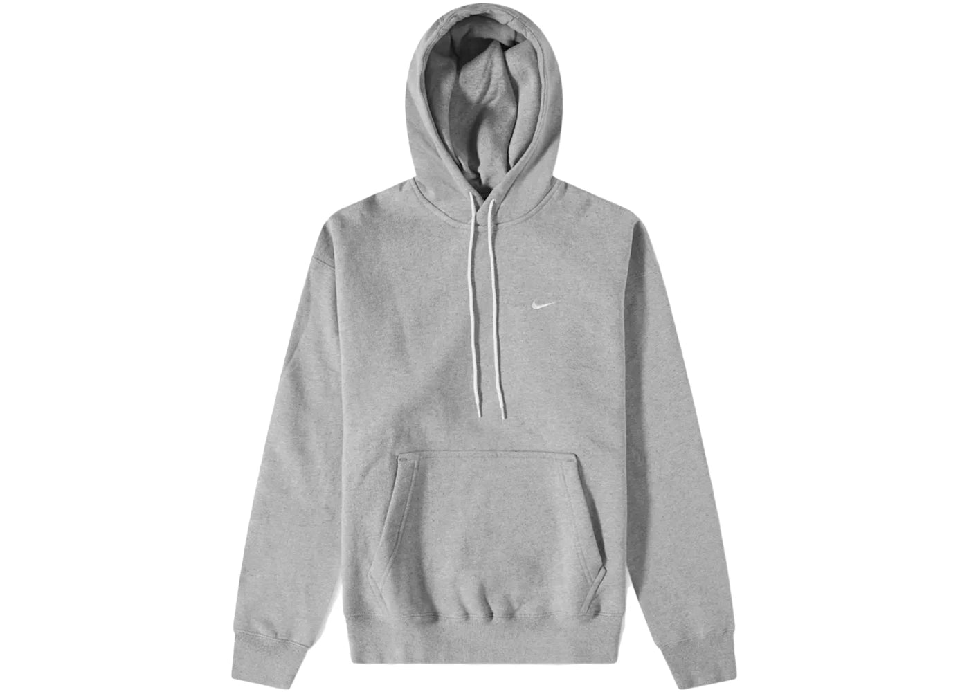 Nike Lab Solo Swoosh Fleece Hoodie Dark Gray Heather
