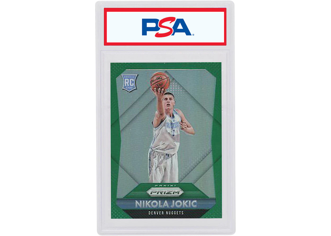 Nikola Jokic 2015 Panini Prizm Rookie Green #335 (PSA or BGS Graded)