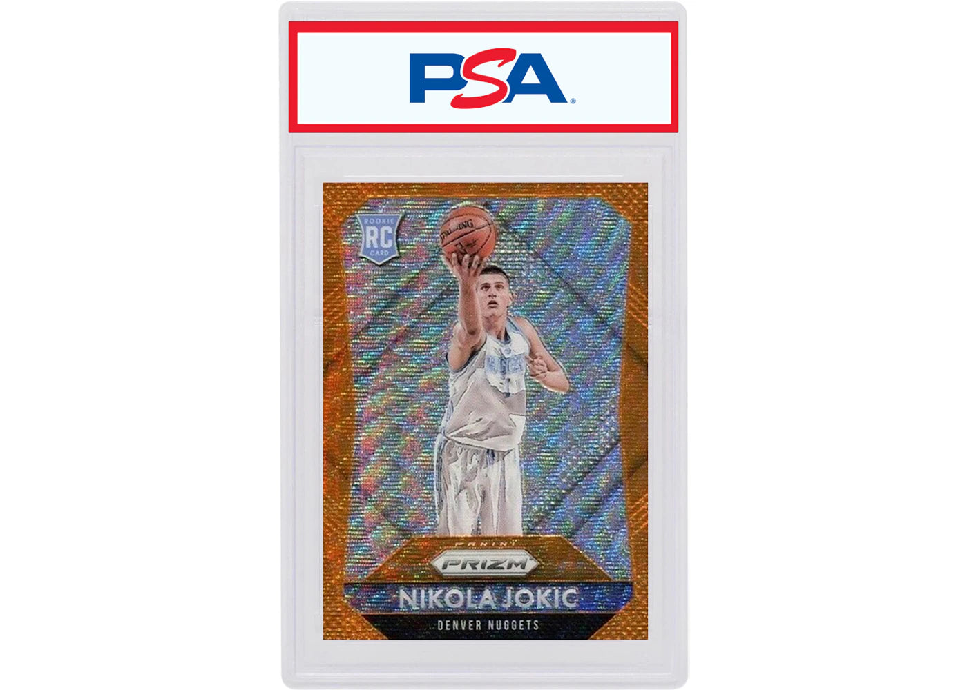 Nikola Jokic 2015 Panini Prizm Rookie Orange Wave #335 (PSA or BGS Graded)