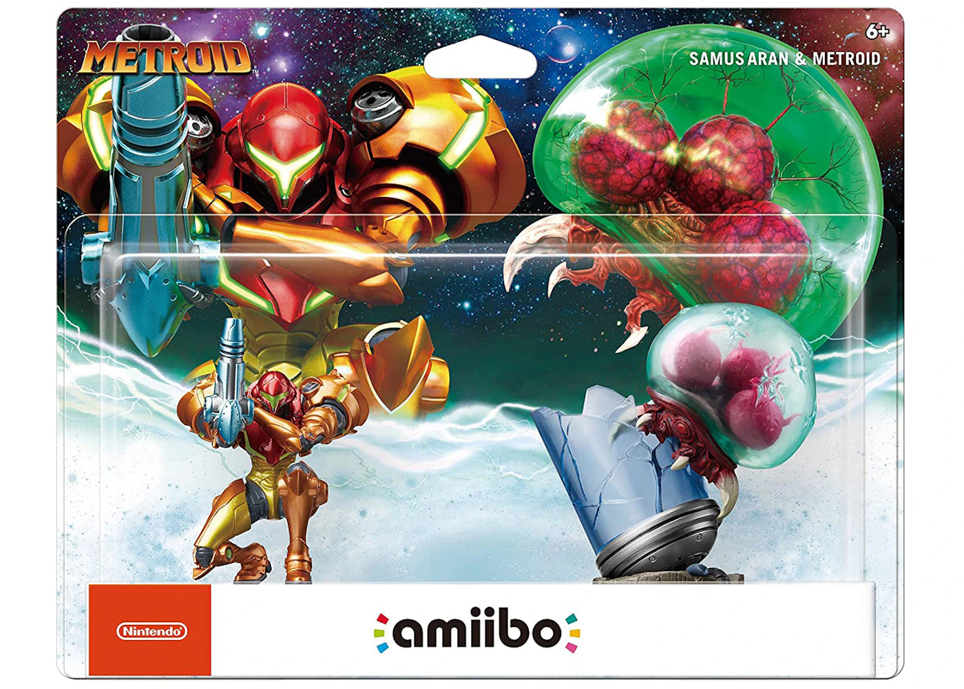 Nintendo Samus Aran & Metroid amiibo Figure (2 pack) (NVLEAR2A)