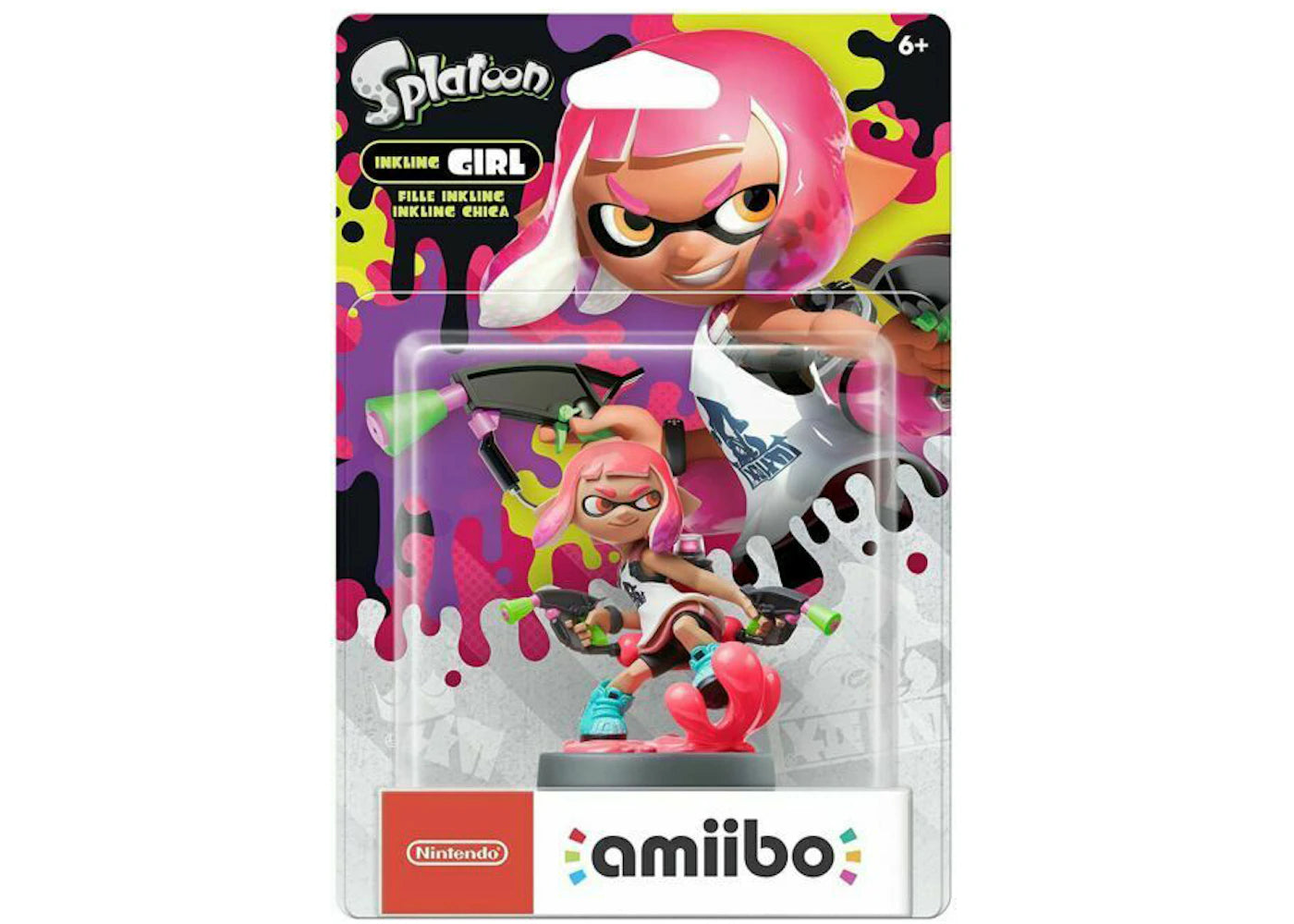 Nintendo Splatoon Inkling Girl amiibo Pink