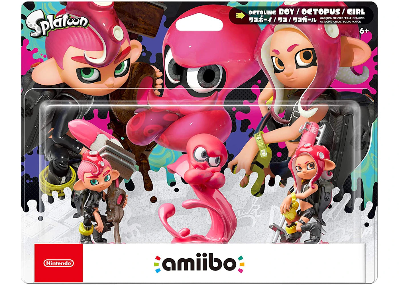 Nintendo Splatoon Octoling Boy & Octoling Girl & Octoling Octopus amiibo