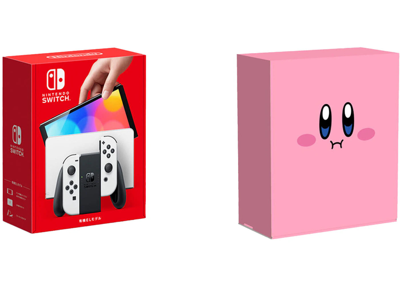 Nintendo Switch OLED Kirby's Dream Land with Hoobari Box (JPN Plug) White