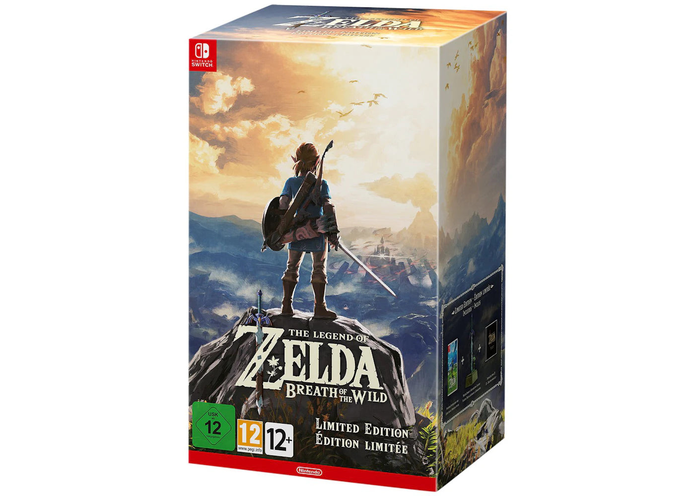Nintendo Switch Zelda Breath of the Wild Limited Edition with Master Sword Statue Video Game