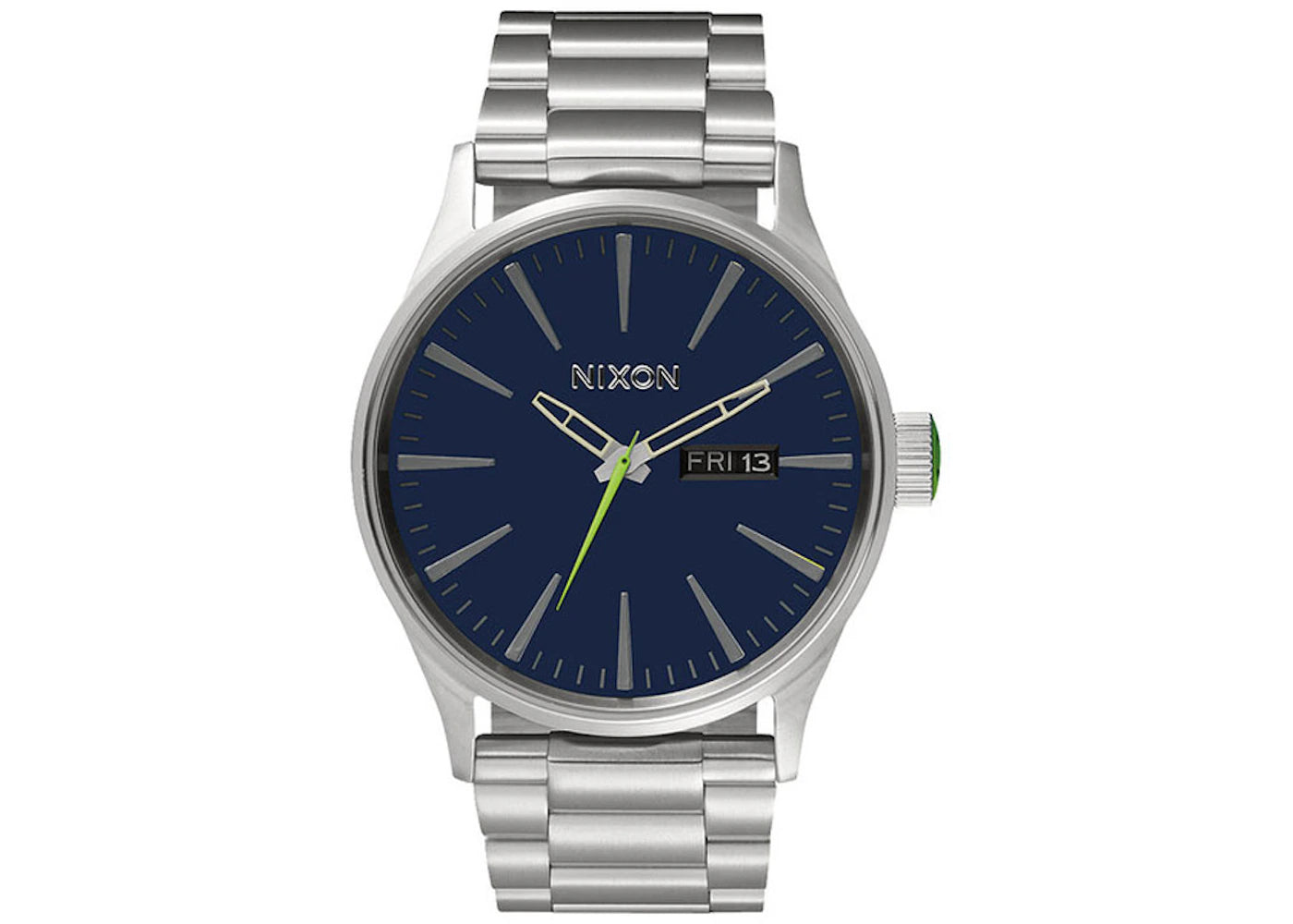 Nixon Sentry SS Watch Midnight Blue/Volt Green A356-1981