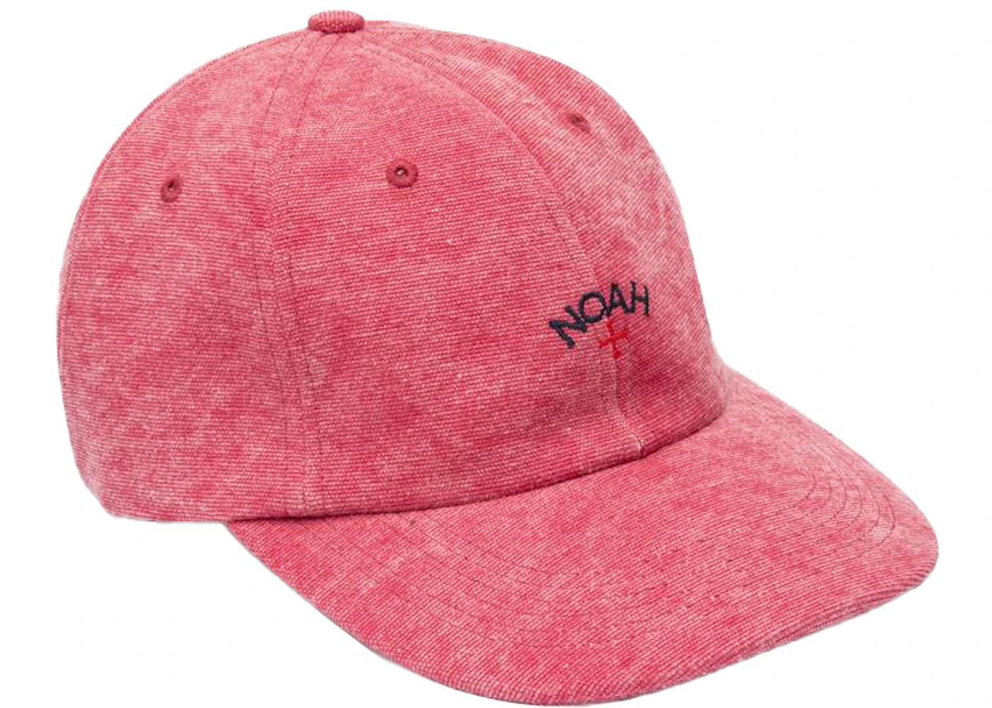 Noah Recycled Canvas Core Logo 6-Panel Dark Red