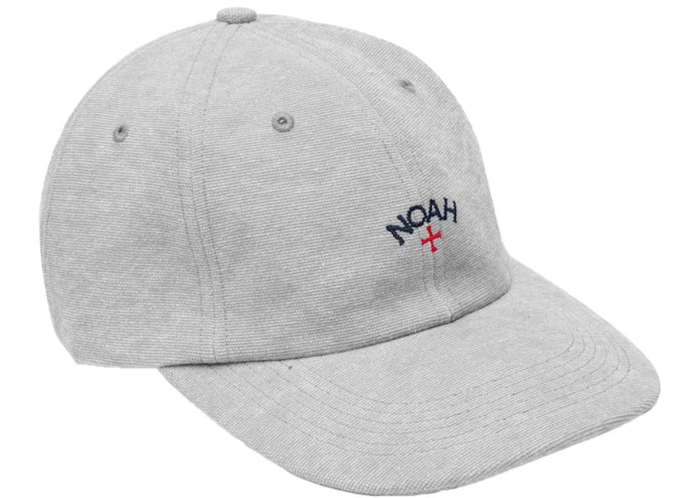 Noah Recycled Canvas Core Logo 6-Panel Grey