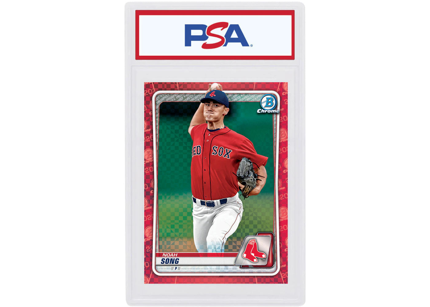 Noah Song 2020 Bowman Chrome X Red X-Fractor 1/1 #BCP-161