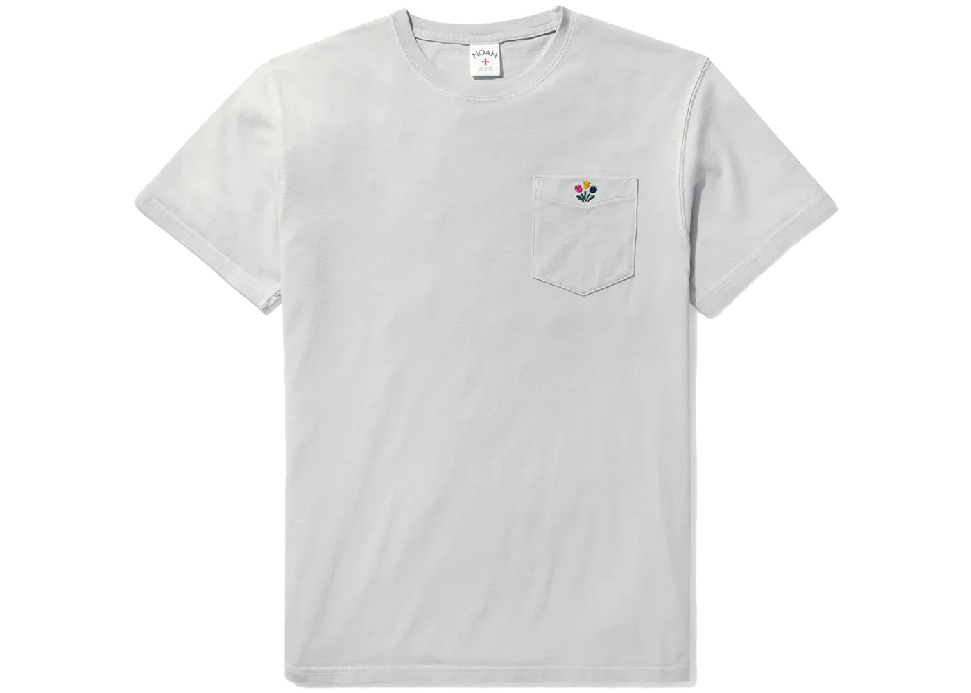 Noah Tulip Pocket Tee Pale Grey